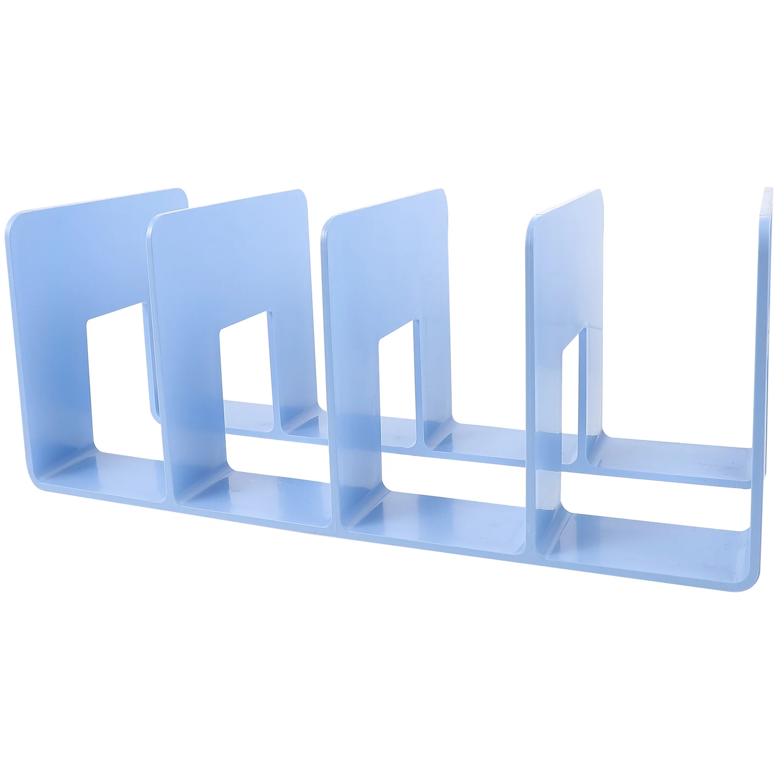 

Desk Bookshelf Stand Holder Multifunction Desktop Organizer for Students Clear Office