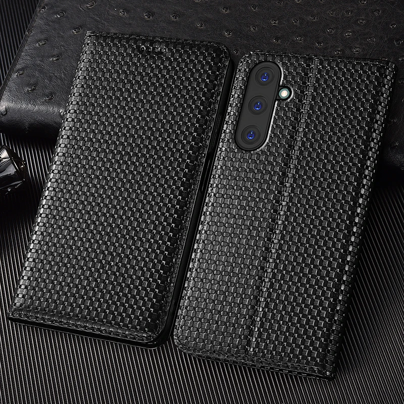 

Чехол-книжка из натуральной кожи с сеткой для Samsung Galaxy A02 A12 A22 A32 A42 A52 A72 4G 5G Nacho, чехлы-кошельки для телефона