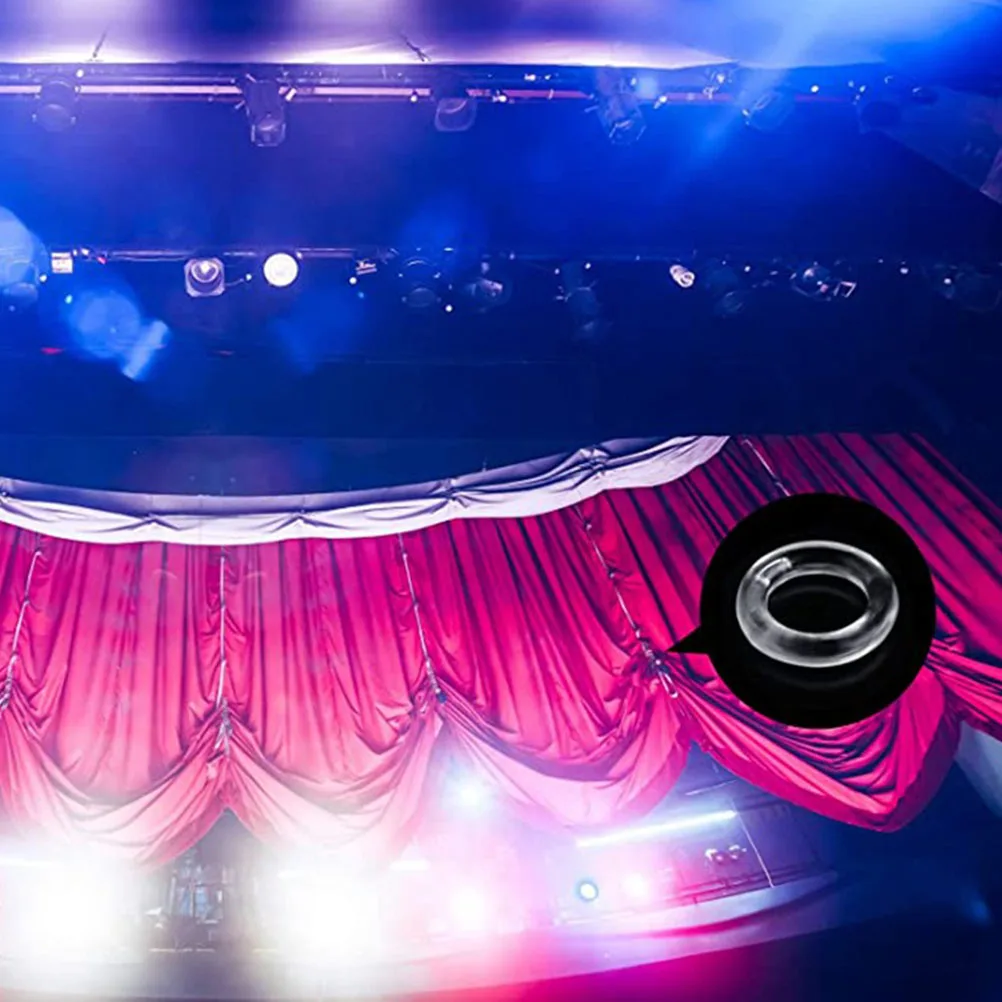 

200Pcs Curtain Ring Buckles Plastic Perforated Circles for Household Window Curtain Decor Strong Flexible Hanging Accessories