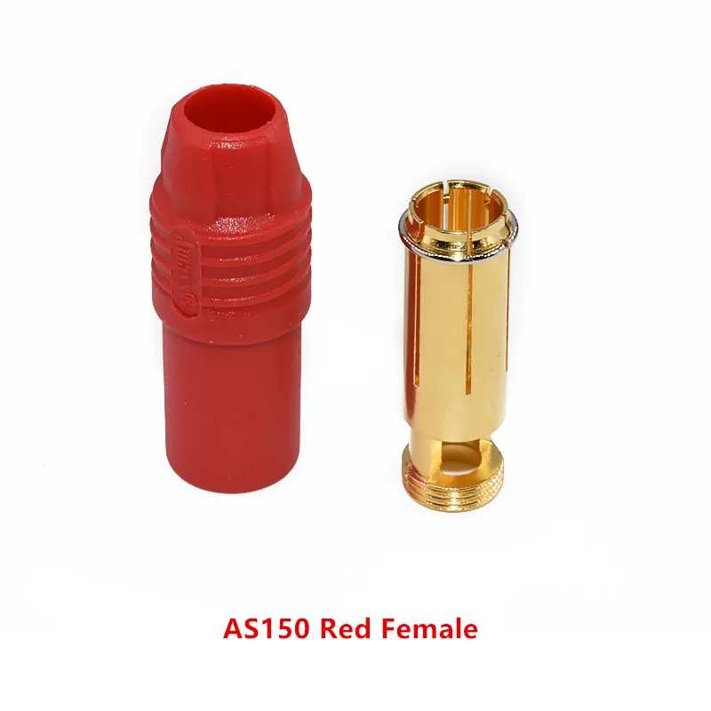 AS150 Male/Female Connector 7mm Golden Plated Anti-spark Plug High Current 200A For Remote Control Model Accessories