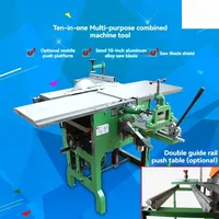 New Desktop Woodworking Machinery Multi-purpose Machine Planer Press Planer Electric Saw Electric Planer Multi Work Ten In O