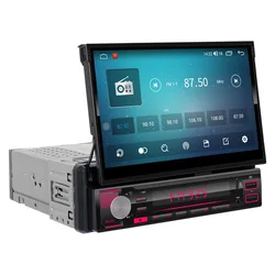 Android Automatic Retractable Car radio 7 Inch Support 4G SIM Card 4+64G GPS DSP WIFI Carplay Car Radio