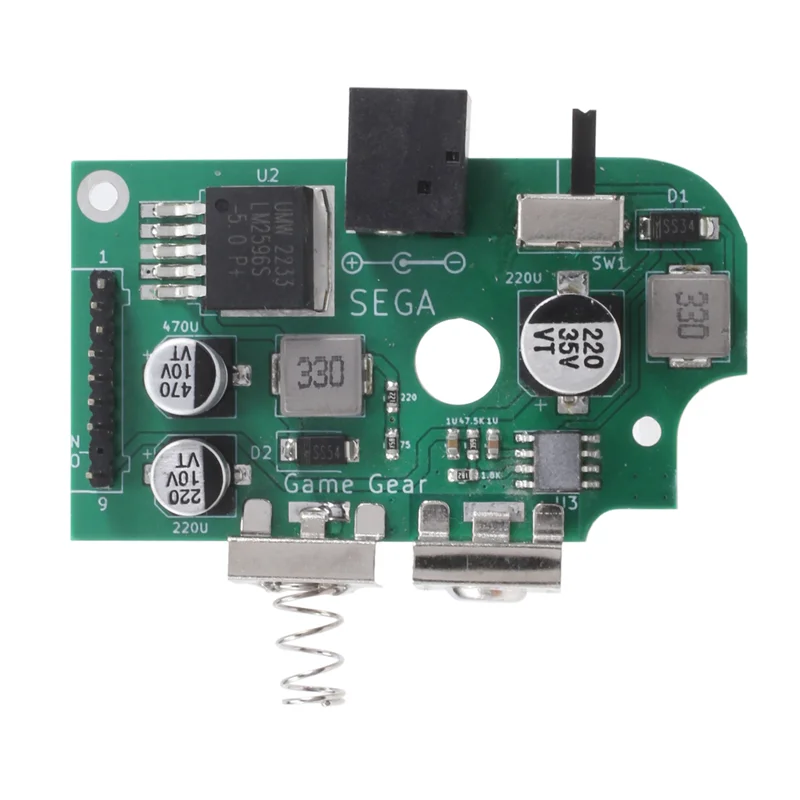 -ABDH Pre-Soldered For Sega Game Gear GG All Edition Replace Power Supply On Off Board IC Capacitors Power Board view 4