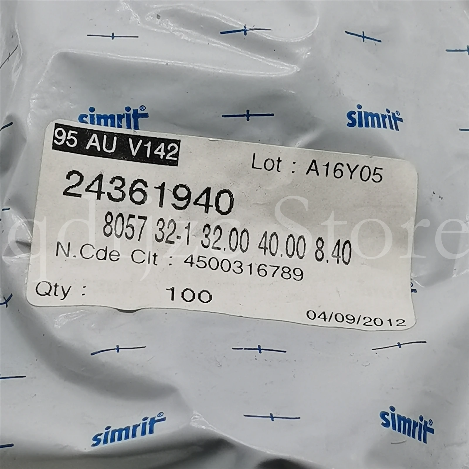 (2 PCS)  Oil seal PU11 95 AU V142 32-40-6-8.4 Seal 24361940 32mm X 40mm X 6mm X 8.4mm
