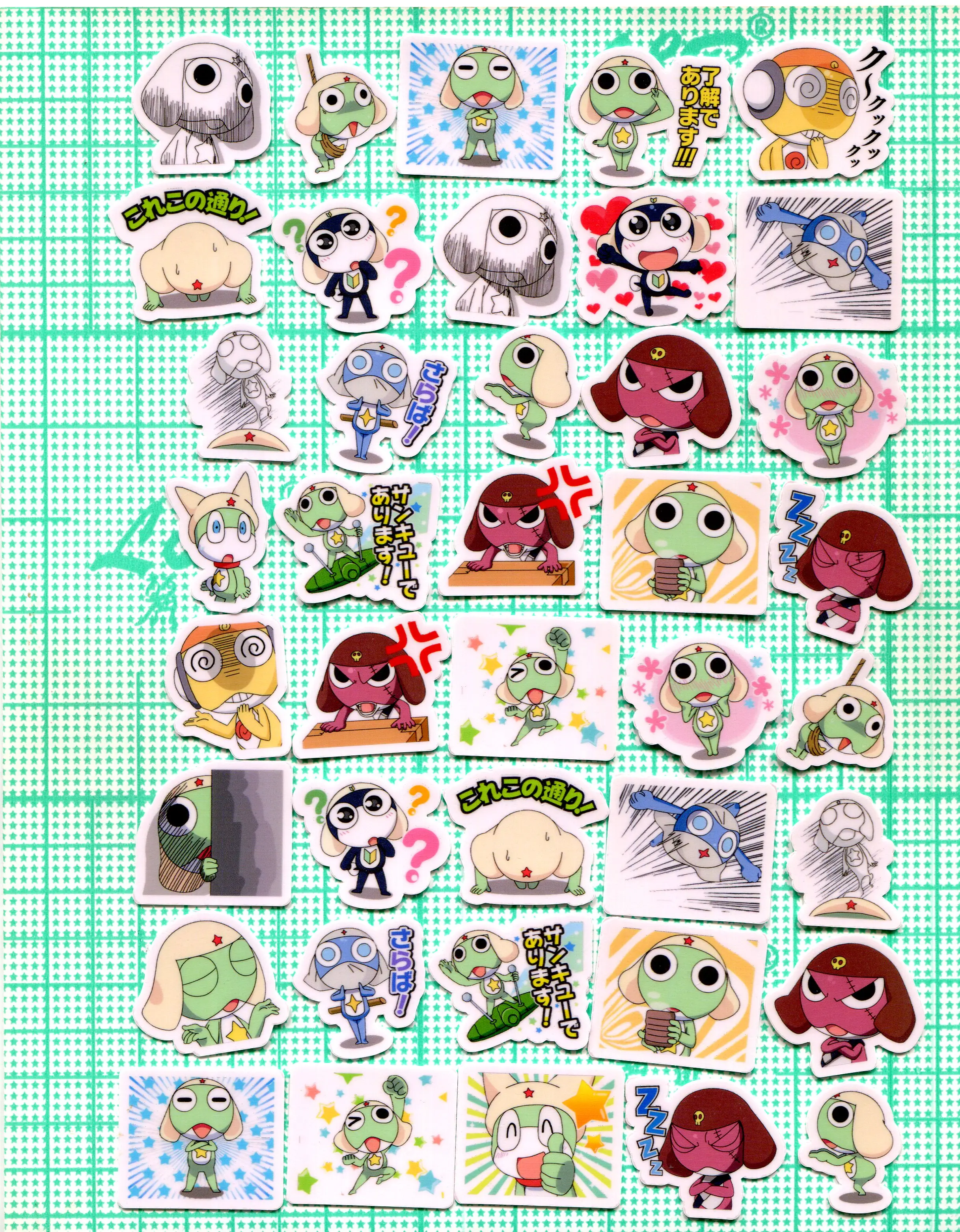 40pcs Keroro Diy Cute 3cm Sticker Z 1470