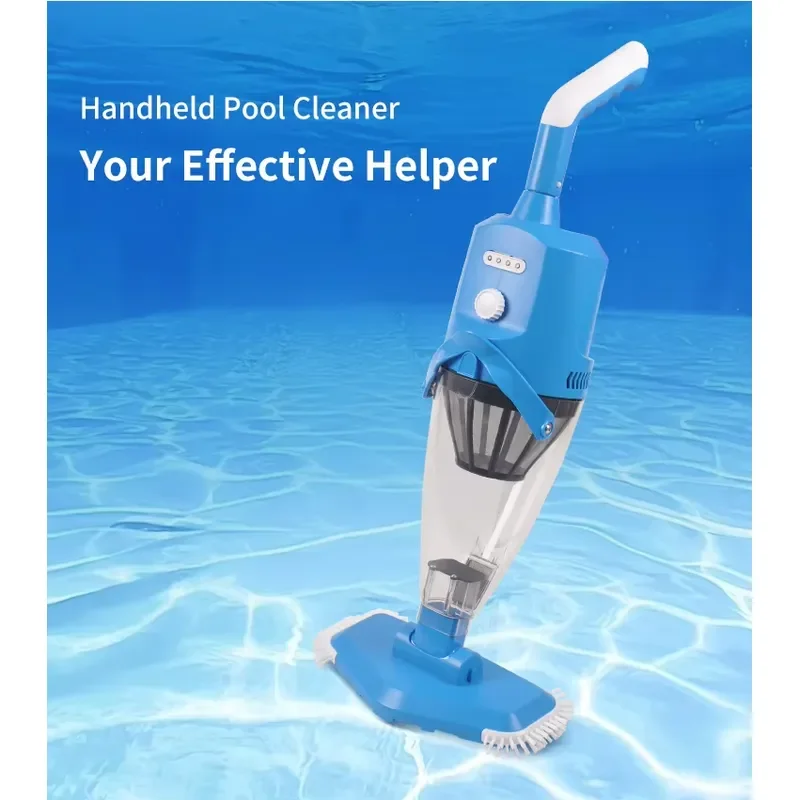 Lightweight Blue Handheld Vacuum High Capacity High Efficiency Pool Cleaning Tools and Pool Accessories