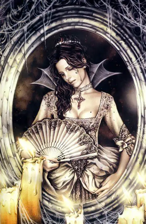 Victoria Frances Angel Vampire  Collection Art Silk Poster Wall Art Home Decorative Painting| |   - AliExpress
