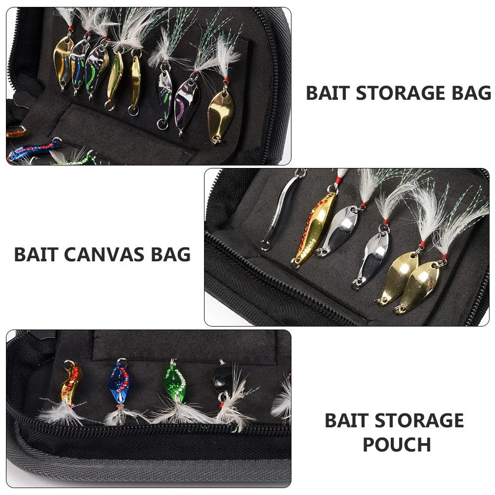 1 قطعة حقيبة تخزين الصيد في الهواء الطلق خطاف الصيد الملحقات حزمة خفيفة الوزن الطعم الحقيبة قماش علبة التروس التنظيمية #6