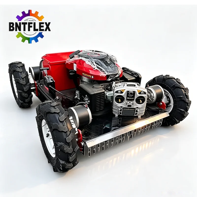 customized Professional Manufacturer's Brushless Lawn Mower Robot Remote Control Track Design for Farm Garden Home Rubber Making