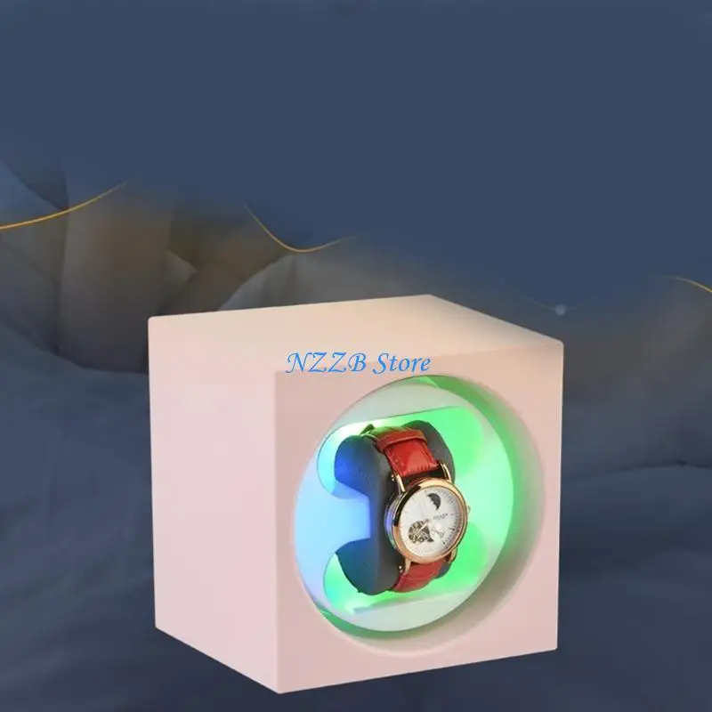 T21F Automatic Watch Winder with 2 Running Motor Watch Winding Display Box Decorations