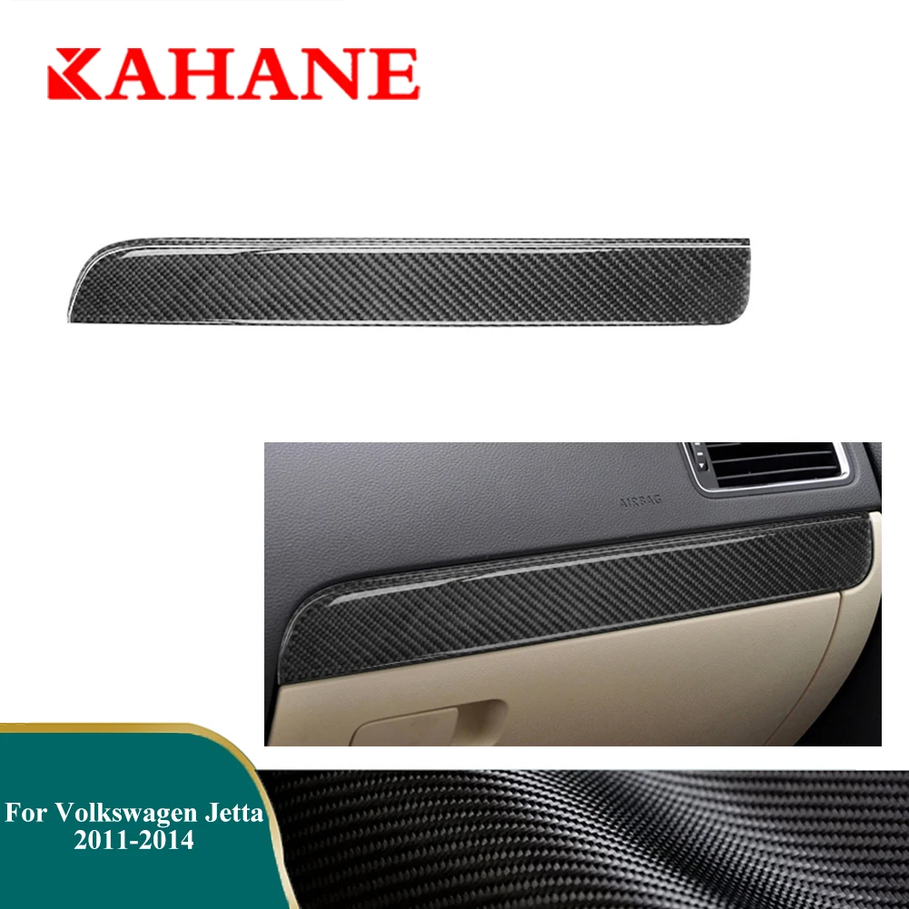 

Car Carbon Fiber Stickers Dashboard Trim Accessories For Volkswagen Jetta 2011 2012 2013 2014 Interior Mouldings Cover Strips