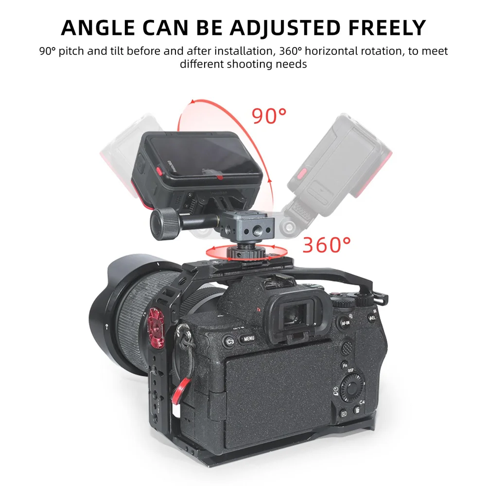 Quick Release Base Adapter for Gopro DJI Insta360 X3 Ace Camera Cage Expansion Accessories