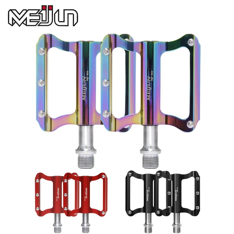 MEIJUN Ultraleichte MTB-Fahrradpedale für Mountainbikes und Rennräder mit CNC-Lagern und Anti-Rutsch-Nägeln – Leichte BMX-Fahrradteile