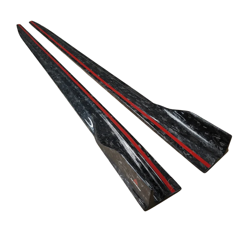 

Carbon fiber forged particle side skirts suitable for BMW X3M X4M F98 F97 modified body kit AE style, body side edge panels