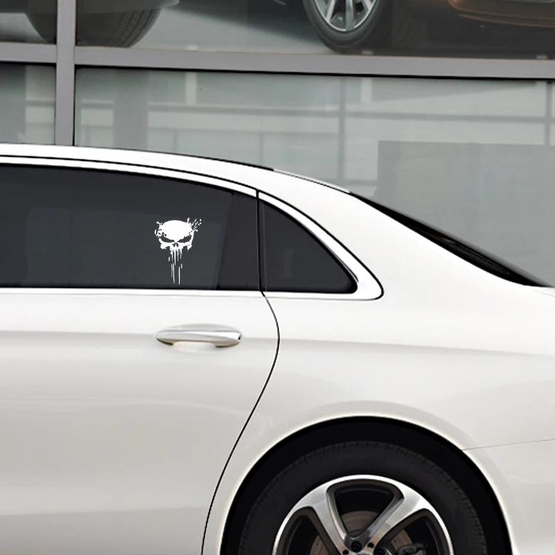 오토바이 반사 데칼 스티커, 해골 스티커, 방수 자외선 차단, 범용 자동차 오토바이 장식 액세서리