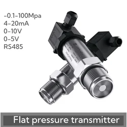 G1-2 Flat Film Pressure Transmitter Flush Membrane Pressure Sensor 4-20mA 0-10V Diffusion Dilicon Pressure Transmitter For Food