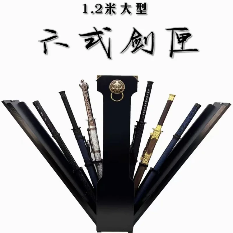 Snowy Han Knife Row Sword Box Automatically Open Sword Box No Double Sword Box Jinyiwei Sword Box Sword Nine Yellow Sword Box