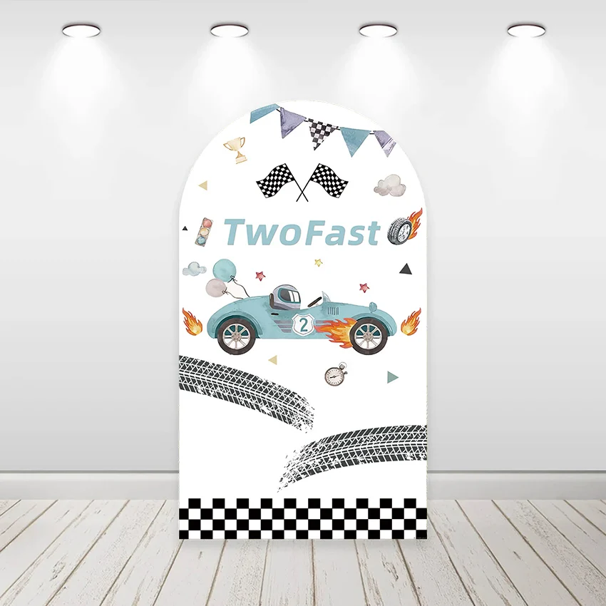 Mehofond-صورة خلفية مخصصة من جانبين ، أغطية قوس Chiara ، أغطية لسيارات السباق ، حفلة عيد الميلاد ، استحمام الطفل ، الأولاد ، على الوجهين