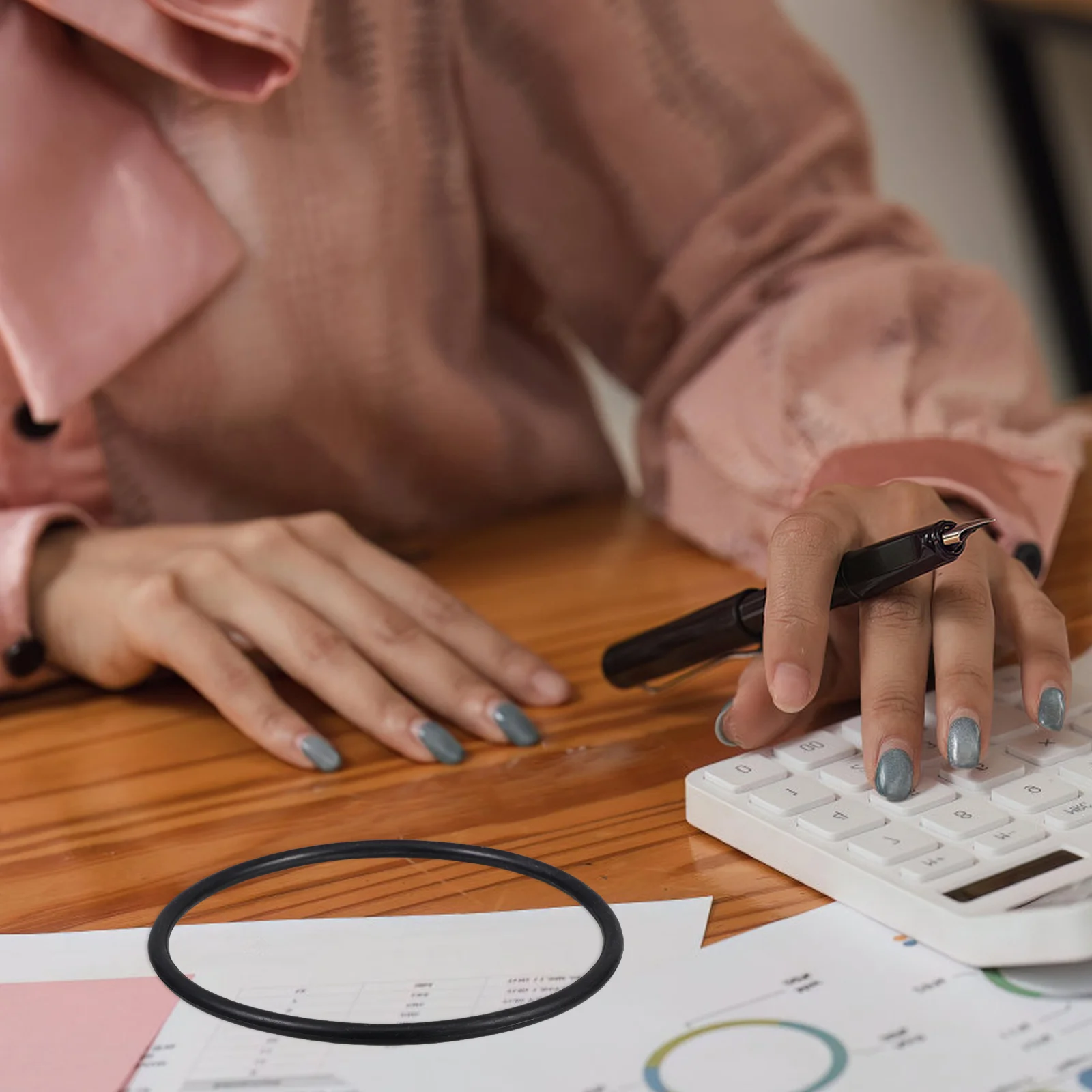 Tool Belt Money Counting Machine Accessories Loop Electric Part Electrical Belts Black Ring