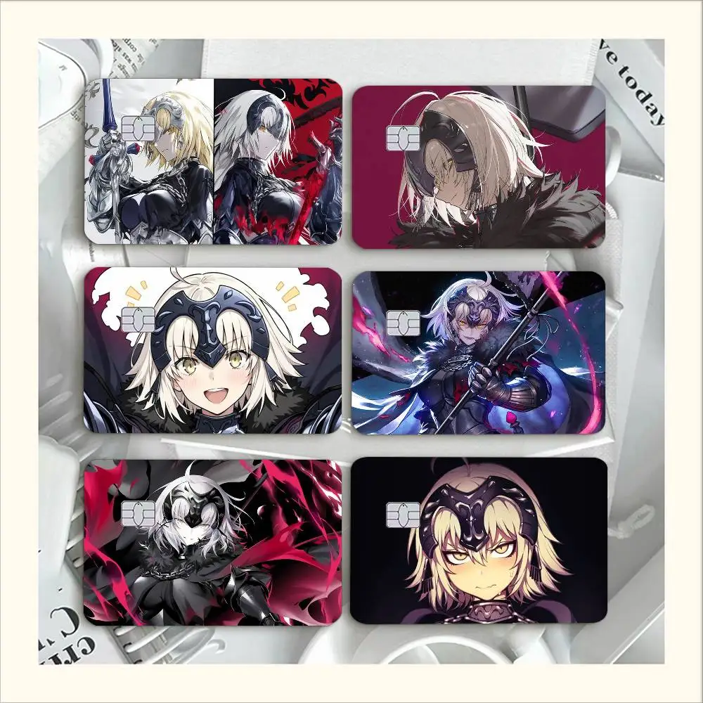 Fate Jeanne Alter   Waterproof Film Skin Cover Credit Card Stickers Debit Front Bank Bus Pass