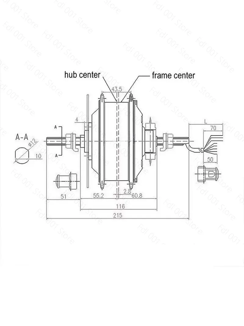 24V 36V 250W Single Speed Hub Motor Conversion Kit Throttle Grip for Electric Bike E Scooter