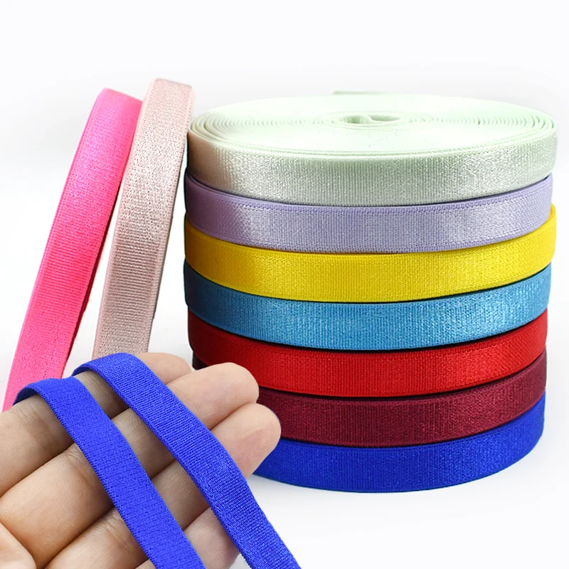 

5/10/20Meters 10mm Elastic Bands for Bra Underwear Shoulder Strap Nylon Webbing Tape Sewing Rubber DIY Garment Belt Accessories