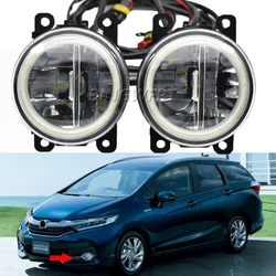 2PCS /LOT Angel eyes Led Fog Lights Lamp H11 12V Front Bumper Fog Light For Honda Shuttle 2015 2016 2017 2018 2019 Fog Lamps