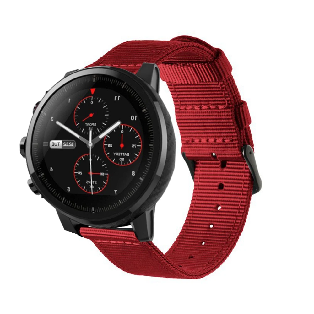 Водонепроницаемый нейлоновый браслет DKPLNT для оригинального Xiaomi Huami Amazfit Stratos 2 2th pace, ремешок для браслета Amazfit Pace