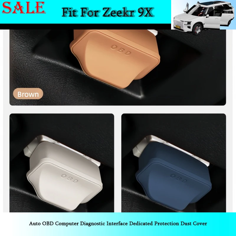 Fit for Zeekr 9X/009/001/007GT 2026 Auto OBD Computer Diagnostic Interface Dedicated Protection Dust Cover Car Protective Parts