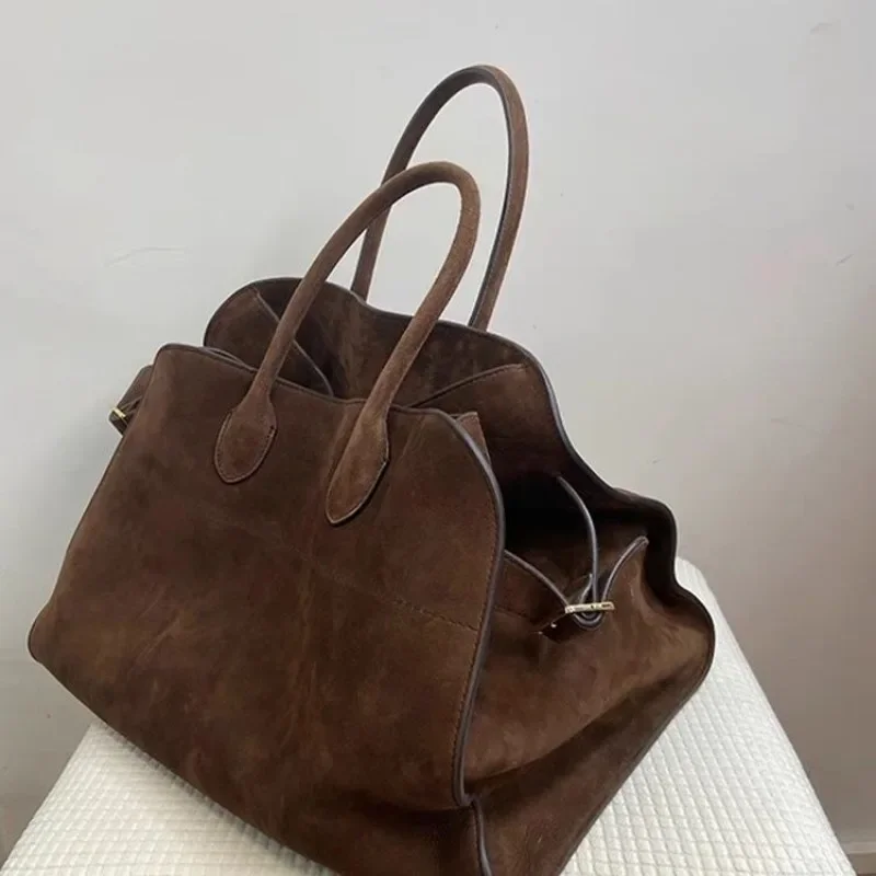 2024 High Quality Tote Bag Ladies New Autumn Winter Package High-grade Niche Design Big Capacity Retro Commuter Purses Handbags