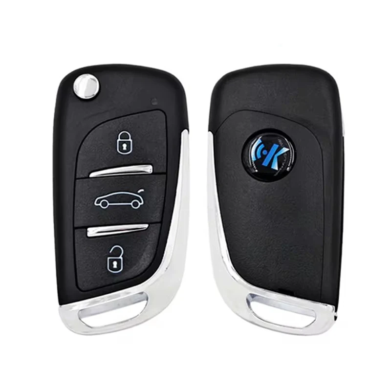 KEYECU 3 przyciski ASK FSK 433 MHz ID46 Chip do Peugeot 207 208 307 308 408 Partner Auto Upgraded Flip Remote Key Fob CE0536