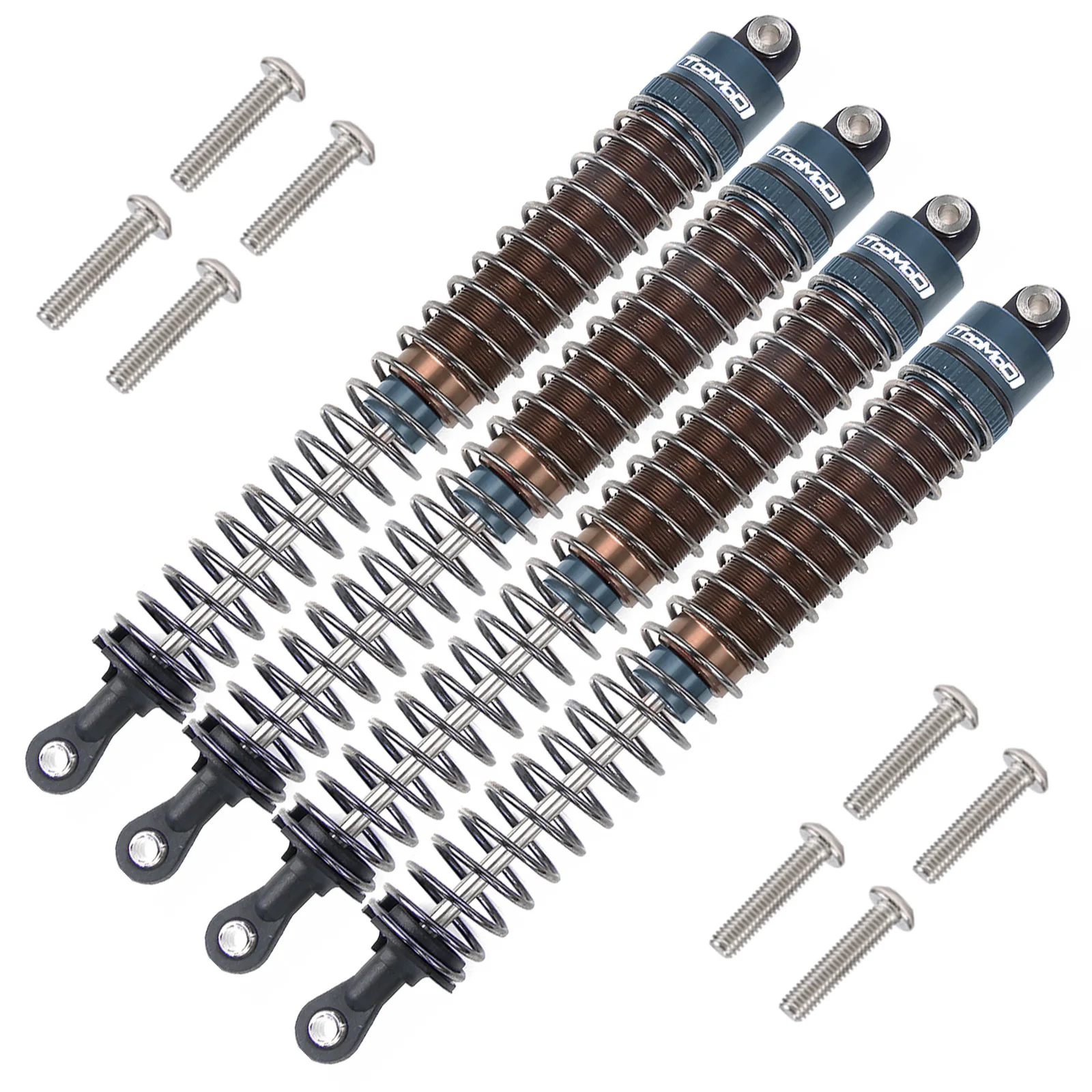 1/10 RC Olie gevulde Schokdempers kit voor Tamiya Bullhead SuperClod Buster Axiale SCX10 D90 TRX4 Truck Crawler Upgrade Onderdelen