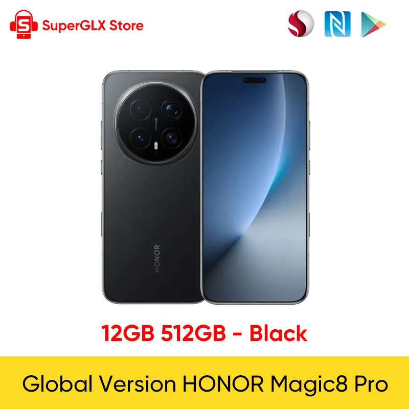 HONOR Magic8 Pro グローバル版 SIMフリー Global Version HONOR Magic8 Pro 5G Smartphone Snapdragon 8 Elite