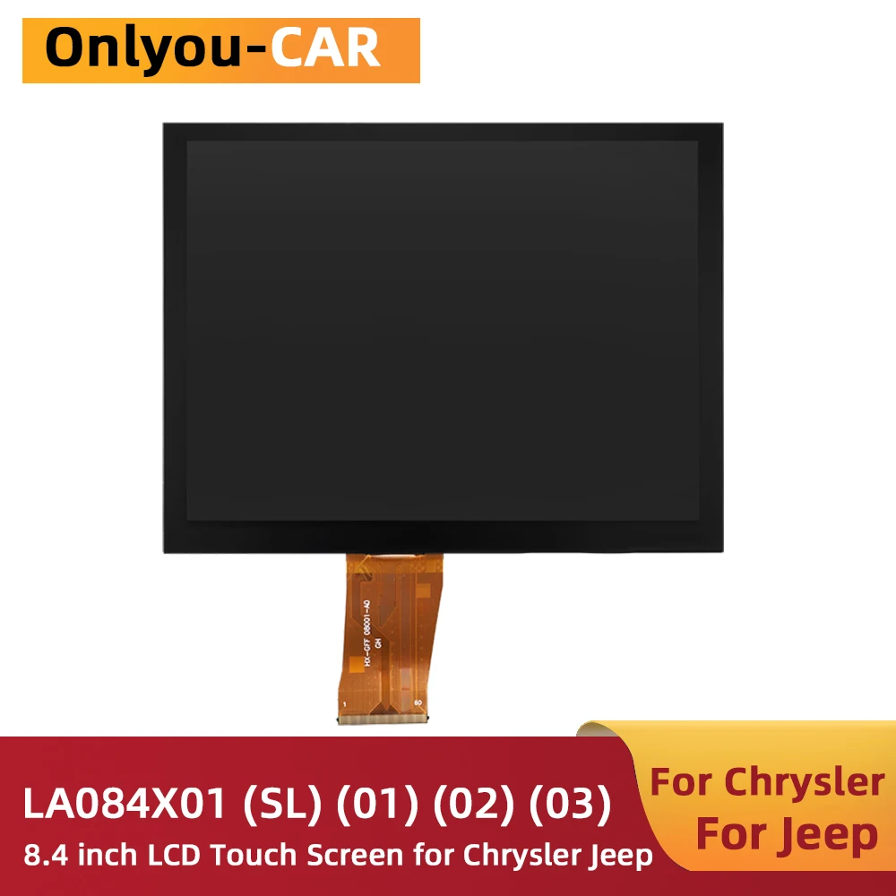 LA084X01-SL01 SL02 03 LCD Display Touch Screen Uconnect 8.4 inch LA084X01 Radio Navigation For Dodge RAM Jeep Chrysler 2017-2022