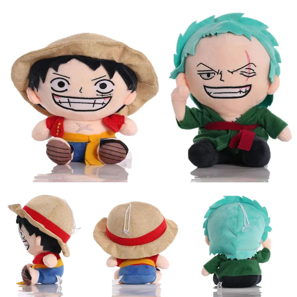 

** ！ 20cm OnePiece Anime Figure Zoro Luffy Chopper Plush Toys Cute Cartoon Plushie Stuffed Dolls Pendant Kids Xmas Gifts