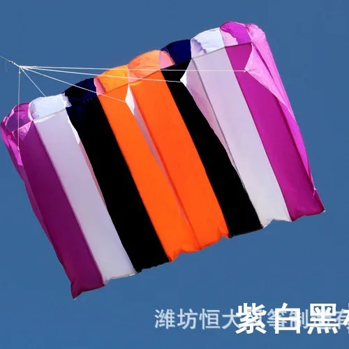 Weifang kite single line soft eight holes parachute parachute pocket kite boneless frame easy to carry good flying kids gift