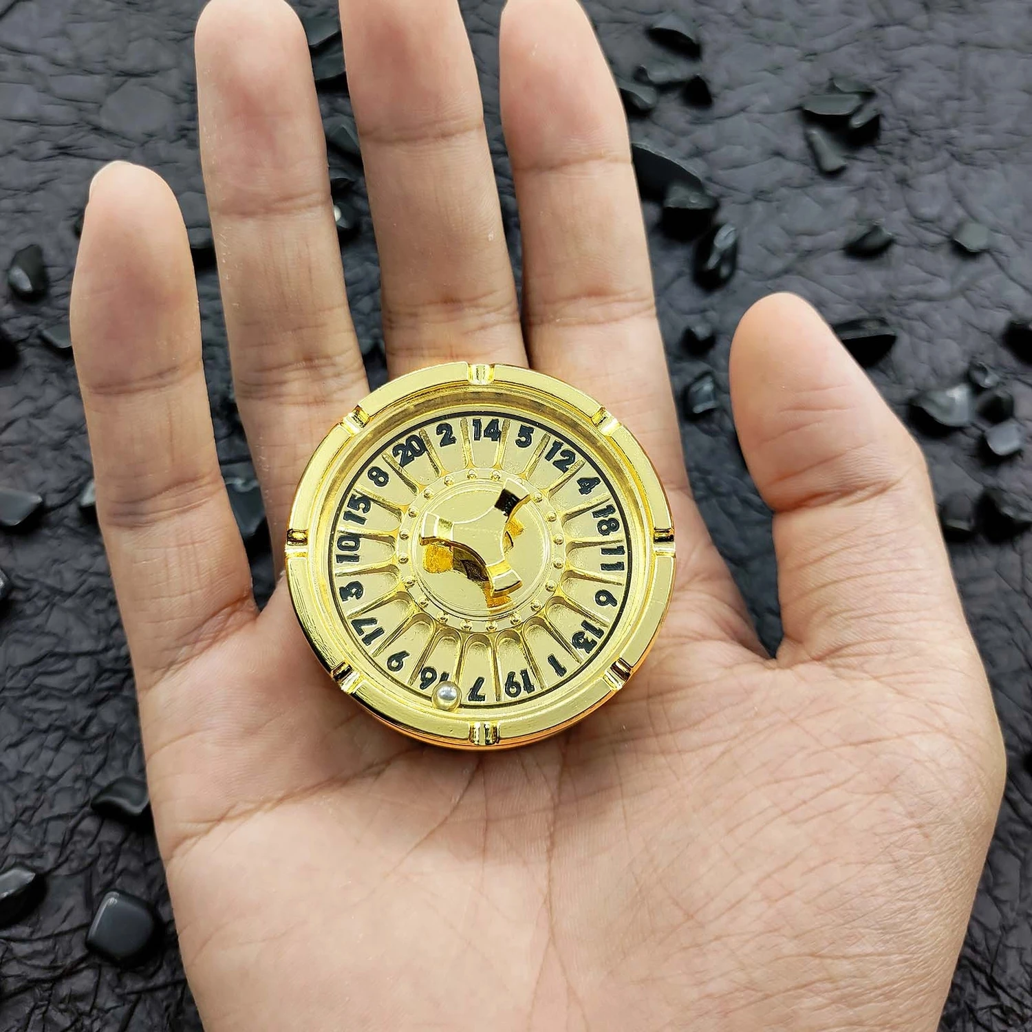 D&D ゲームメタルフィジェットスピナールーレットダイスゲームの決定に適し、スピンメタルダイススピンルーレットダイスギフトテーブルゲーム