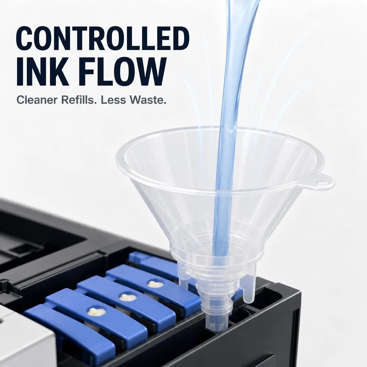 Convenient Ink Refill Funnel Quick Ink Pour Tool Fit Epson L18100 L18050 L8050 L8160 ET8550