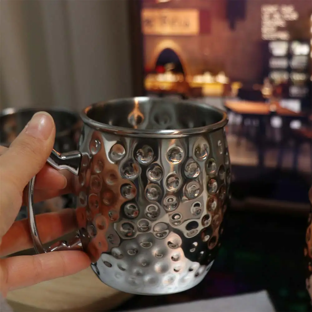 durable Wine Cup Moscow Mule Mug Russia Bar Tool Stainless Steel Cup Drinkware Beer Cup Home