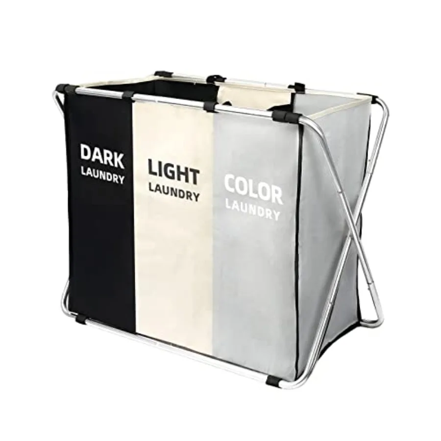 

180L Large Laundry Basket Freestanding Laundry Hamper Collapsible Tall Clothes Hamper with Handles for Dirty Clothes in the Dor