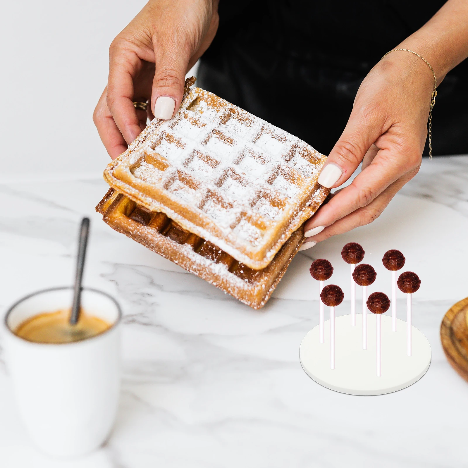 

2Pcs Lollipop Acrylic Rack Practical St for Supermarket Cake Pops Shop Display Storage Lollipop St Stick St