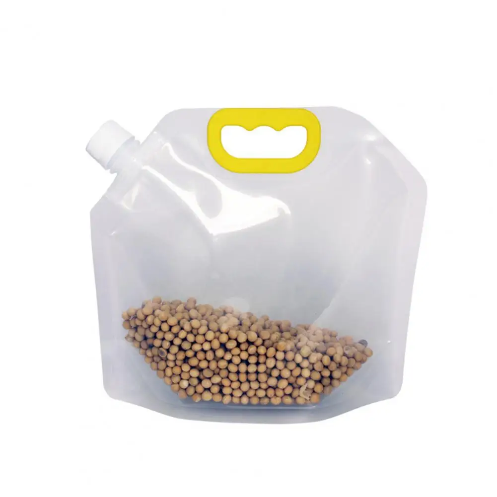 Food Packaging Bag  Spout Design Reusable Grain Storage Bag  Kitchen Fresh-keeping Food Packaging Bag