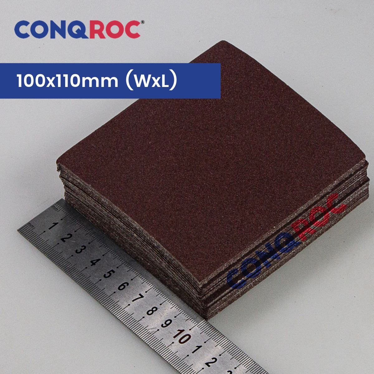 100-Piece 100x110mm Sanding Sheets Aluminum Oxide Hook and Loop Dry Sanding Papers Grit P40~1000