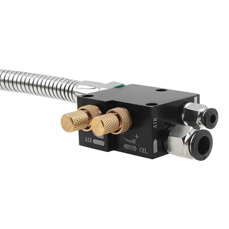 A27F-2X Atomizing Coolant Lubrication Spray System 400Mm,Sprayer Metal Hose For Cutting/Engraving/Cooling Machine