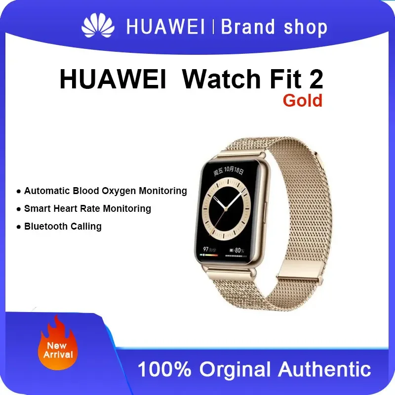 Huawei Watch Fit 2 - Smartwatch for Sports and Health Management, Bluetooth Calling, NFC Access Control, Transportation Payments