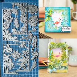 Lucky Goddess Metal Cutting Dies Tropical Paradise Diy Scrapbooking Photo Album Decorative Embossing Paper Card Crafts