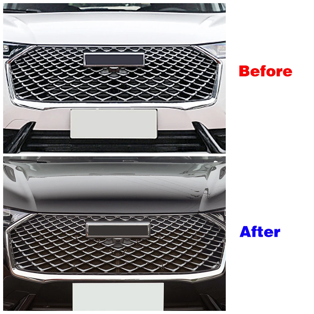 For Haval H6 3rd Gen 2021 2022 Front Middle Grille Insect Net Radiator Condenser Protective Cover Anti-Mosquito Dust Accessories