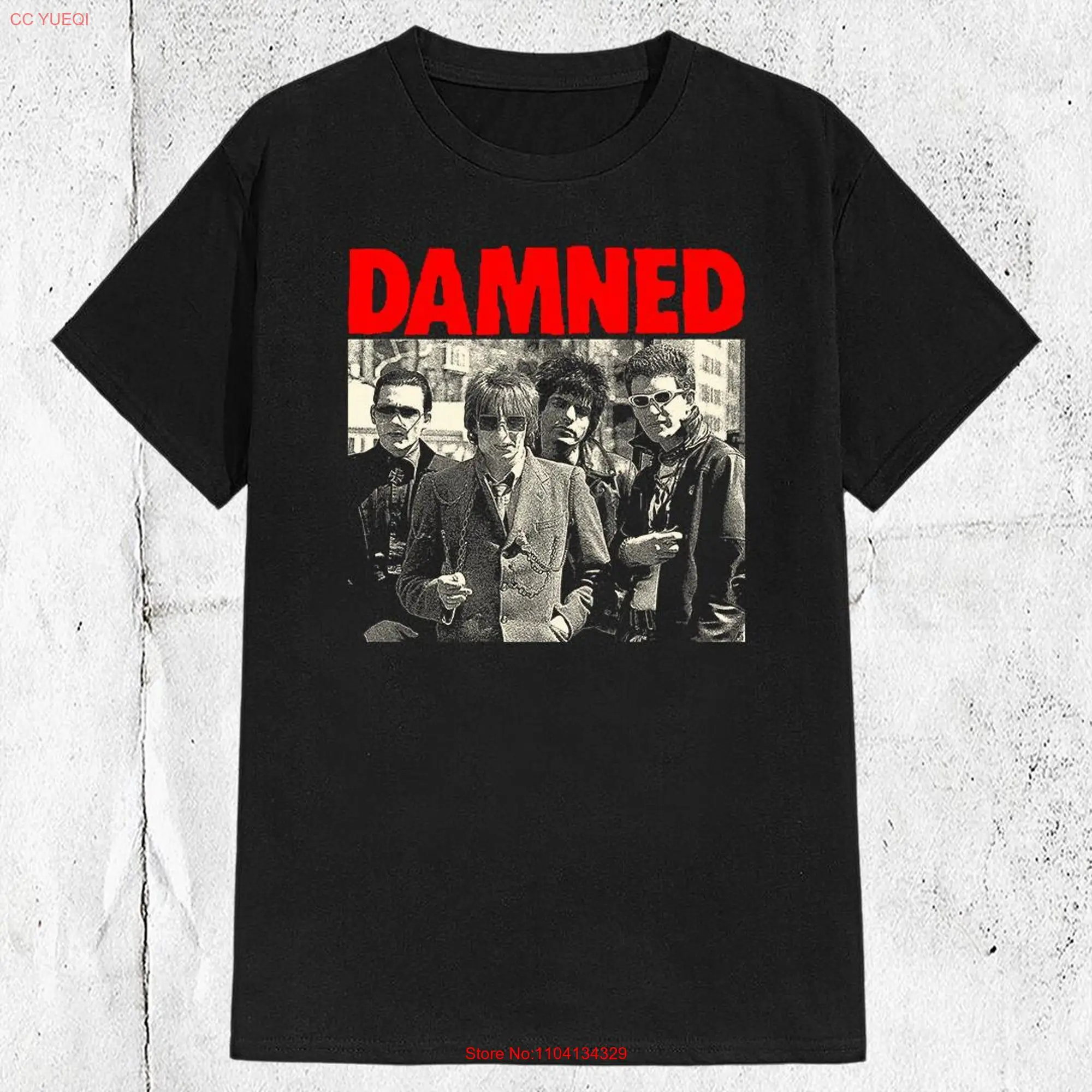 70s 80s The Damned Rock Band T shirt long or short sleeves