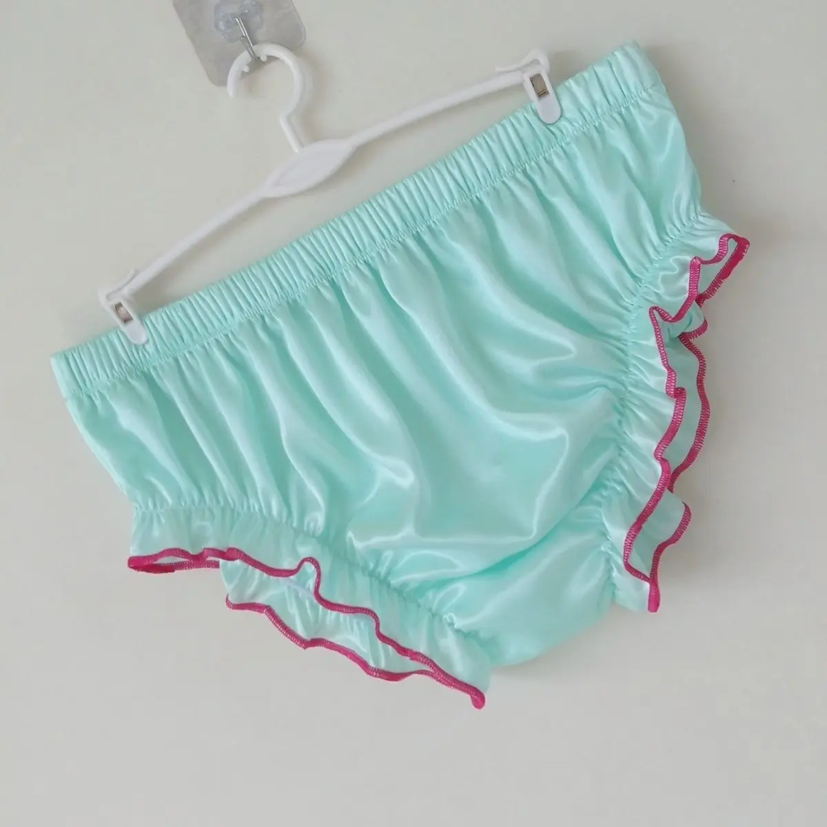 

Glossy Sexy Satin Ice Silk Underwears Panties Plus Size Briefs Lingeries Bottoms