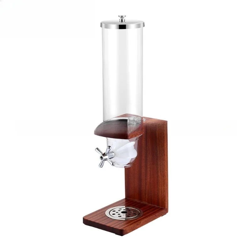 Vertical solid wood grain dispenser, coffee bean dispenser, grain storage, cross-border oat granulator